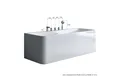 Produktbild: doporro Badewanne Design-Badewanne Freistehend inkl. Ablaufgarnitur B:150-183cm Vicenza