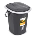 Produktbild: Camping Eimer Toilette WC Outdoor Universal Garten Angeln Reise Anthrazit 19L