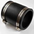 Produktbild: Flexible Rohrkupplung 50mm aus PVC Elastomer