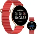 Produktbild: XCOAST SIONA 2 Wave Rot Damen Smartwatch - AMOLED, Wasserdicht, Puls, Blutdruck, Blutsauerstoff, 7 Tage Akku, iOS & Android