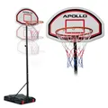 Produktbild: Apollo Basketballständer mit Rollen - höhenverstellbarer Korb - 155 bis 210 cm - Basketballkorb Outdoor komplett | Basketball Korb Kinder & Jugendliche