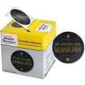 Produktbild: Promotion-Etiketten 'Wir wünschen Frohe Weihnachten' 38mm schwarz VE=200 Stück