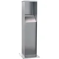 Produktbild: Walther Electric 6209918 Edelstahlsäule für Steckdosenkombinationen mit den Gehäusen der Größe HxBxT: 370x183x152mm (Serie 698)