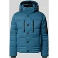Produktbild: Tom Tailor Regular Fit Steppjacke mit Reißverschlusstaschen in Ocean, Größe L