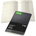Produktbild: SIGEL C2685 Monats-Kalenderheft Monatsplaner 2026, ca. A6, schwarz, Softcover, 2 Seiten = 1 Monat, 64 Seiten, Quickpocket, aus nachhaltigem Papier, Conceptum