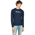 Produktbild: Pepe Jeans Herren Rundhals Langarmshirt EGGO LONG N Regular Fit Blau L