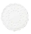 Produktbild: Duni Untersetzer Bio weiß Ø 8 cm - 25 Stk.  Untersetzer