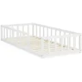 Produktbild: Homestyle4u Bodenbett, Weiß, Holz, 90x200 cm, Kinder- & Jugendzimmer, Kindermöbel, Kinderbetten, Kindereinzelbetten