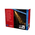 Produktbild: Konstsmide Micro LED Büschellichterkette Cluster, mit 8 Funktionen, Steuergerät und Memoryfunktion, 2016 bernsteinfarbene Dioden, 36V Außentrafo, schwarzes Kabel - 3866-800