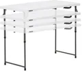 Produktbild: Lifetime Lifetime - Buffettisch 122cm - höhenverstellbar - klappbar wie ein Koffer - weiß
