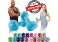 Produktbild: Miweba Sports Gymnastikhanteln 2er-Set NKH100, bodenschonend, 0,5-10 kg, Anti-Rutsch-Oberfläche (Türkis, 2x 5,0 Kg)