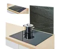 Produktbild: Zeller Present Herdblende-/Abdeckplatte zeller Herdblende SCHIEFER BT 50x56 cm braun Herdschutz