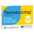 Produktbild: Tannacomp 20 Filmtabletten bei akutem Durchfall & Bauchkrämpfen - schnelle & zuverlässige Hilfe - für Kinder ab 5 Jahren