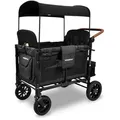 Produktbild: Wonderfold Bollerwagen W4 Luxe Quad Stroller Wagon, Schwarz, Metall, Textil, 124.46x137.16x73.66 cm, Baby on Tour, Kinderwagen, Bollerwagen