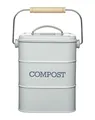Produktbild: Komposteimer Kompostbehälter Küche KitchenCraft Living Nostalgia grau Vintage
