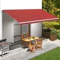 Produktbild: vidaXL Markisenbespannung Canvas Orange & Braun 600 x 300 cm