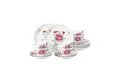 Produktbild: Seltmann Weiden Teeservice Amina Ostfriesenrose Teeservice 6er Set (18-tlg), 6 Personen, Porzellan