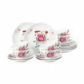 Produktbild: Seltmann Weiden Teeservice 18-tlg. klein Amina Ostfriesenrose Geschirr Porzellan