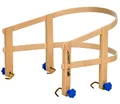 Produktbild: COLINT Schlitten-Rückenlehne Schlittenlehne aus Holz Schlitten-Kindersitz Rückenlehne Sitzhilfe