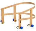 Produktbild: COLINT Schlittenlehne aus Holz Schlitten-Kindersitz Rückenlehne Sitzhilfe Lehne