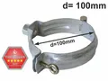 Produktbild: verzinkt Fallrohrschelle mit Mutter M10 d=100mm, Rohrschellen, Regenrohrschelle