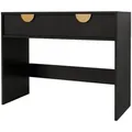 Produktbild: Mirjan24 Konsolentisch, Schwarz, Kunststoff, 2 Schubladen, 100x78x40 cm, Wohnzimmer, Wohnzimmertische, Konsolentische