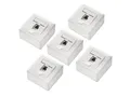 Produktbild: deleyCON deleyCON 5x CAT6a Netzwerkdose 1x RJ45 Port Geschirmt Aufputz Netzwerk-Adapter