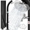 Produktbild: Monzana® Solardusche 20 Liter mit Schutzhaube Duschkopf 360° Schwenkbar max. 60°C Fußdusche Gartenschlauch Anschluss Pooldusche Gartendusche Camping
