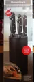 Produktbild: GOURMETmaxx Messerblock 6-tlg. Messerset Kochmesser Brotmesser Santoku