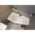 Produktbild: RIHO Delta Eck-Badewanne, Version rechts, mit Flow-System, 1-Sitzer, weiß, B068005005, Ausführung: 160x80x48cm, Nutzinhalt: 130 Liter