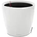 Produktbild: Lechuza Übertopf CLASSICO LS 35, weiß hochglanz, Ø 36 x 33 cm, aus Kunststoff, für innen und außen, Wasserspeicher und Innentopf