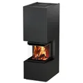 Produktbild: H&M Kaminbausatz Ready Uh 500/500 schwarz style 11Kw 3-Seitig Raumteiler