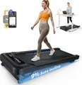Produktbild: Elektrisches Laufband tragbar – 2,5 PS leise & bürstenlos, Untertisch-Walking Pad mit Fernbedienung, LCD & Kinomap, für Zuhause & Büro