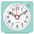 Produktbild: JOPHEK Mini Wecker Analog, Analoger Reisewecker mit Schlummerfunktion und Licht, Tragbarer Quarzwecker für Schlafzimmer Büro Reisen