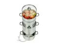 Produktbild: GSW Dampfentsafter Edelstahl 26 cm Induktion 8L Glasdeckel Entsafter Neu OVP