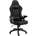 Produktbild: KRAKEN CHAIRS Gaming Stuhl Stoff - Schwarz - Bürostuhl - Ergonomisch Computer Stuhl Gamer - 130 kg Belastbarkeit - Gamerstuhl - Gamingsessel - Gaming Chair Ergonomic - Gamingstuhl - PC-Stuhl