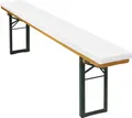 Produktbild: sleepling Bierbank-Auflagen 2er Set, Schaumstoffpolster für Hussen Bierbankgarnituren / Festzeltgarnituren 100, 220 x 25 x 4 cm