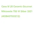 Produktbild: Caso M 20 Ceramic Gourmet Mikrowelle 700 W Silber 3321 (4038437033212)