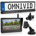 Produktbild: Rückfahrkamera Einparkhilfe omniVID Solar6 Premium Solar PDC Kabellos 5 Zoll