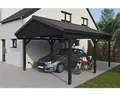 Produktbild: Einzelcarport SKAN HOLZ Fichtelberg inkl. Pfostenanker 423 x 566 cm anthrazit