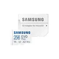 Produktbild: SAMSUNG Speicherkarte microSD EVO PLUS (2024) 256 GB