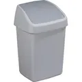 Produktbild: Sunware Delta Abfalleimer 10 Liter grau - Schwingdeckel - Kunststoff - Grau