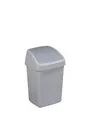 Produktbild: Sunware Delta Abfalleimer mit Schwingdeckel, grau, 10 Liter
