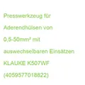 Produktbild: CRIMPZANGE KLAUKE FÜR ADERENDHÜLSEN K507WF (4059577018822)