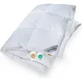 Produktbild: Daunendecke warme premium Daunen Bettdecke 135x200 Daunenpass 850g - Weiß