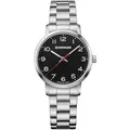 Produktbild: Wenger 01.1621.102 Avenue Damenuhr 35mm 10ATM - Silber/Schwarz