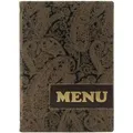 Produktbild: Securit® Design-Menühülle in Lederoptik (mit 1 Doppel-Einlage für 4xA4) - A4