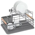 Produktbild: KING HOFF 2-stufiger Geschirrtrockner, Abtropfgestell, Geschirrabtropfgestell 43x32x27cm (Grey)