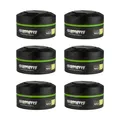 Produktbild: 6x Fonex Gummy Styling Wax Grün Matte Finish 6er Set (900ml) Haarwachs Haarwax