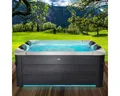 Produktbild: BRAST Whirlpool MSpa Oslo Sapphire mit Fester Außenwand, LED-Beleuchtung 20 Farben, (für 6 Personen, 160x160x65cm, 120 Massagedüsen), Ganzjähriger Einsatz Winterfest, In & Outdoor Pool